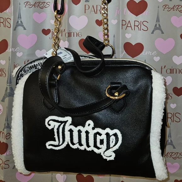 Juicy Couture Licorice Shear Genius Satchel - Picture 8 of 8